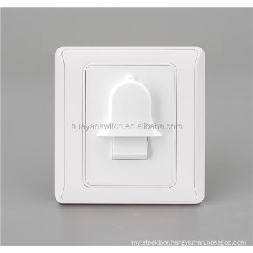 White colour door wall switch door bell push